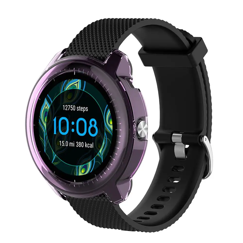 Высококачественный силиконовый защитный чехол из ТПУ для Garmin Vivoactive 3 Smart Watch диаметр 46 мм