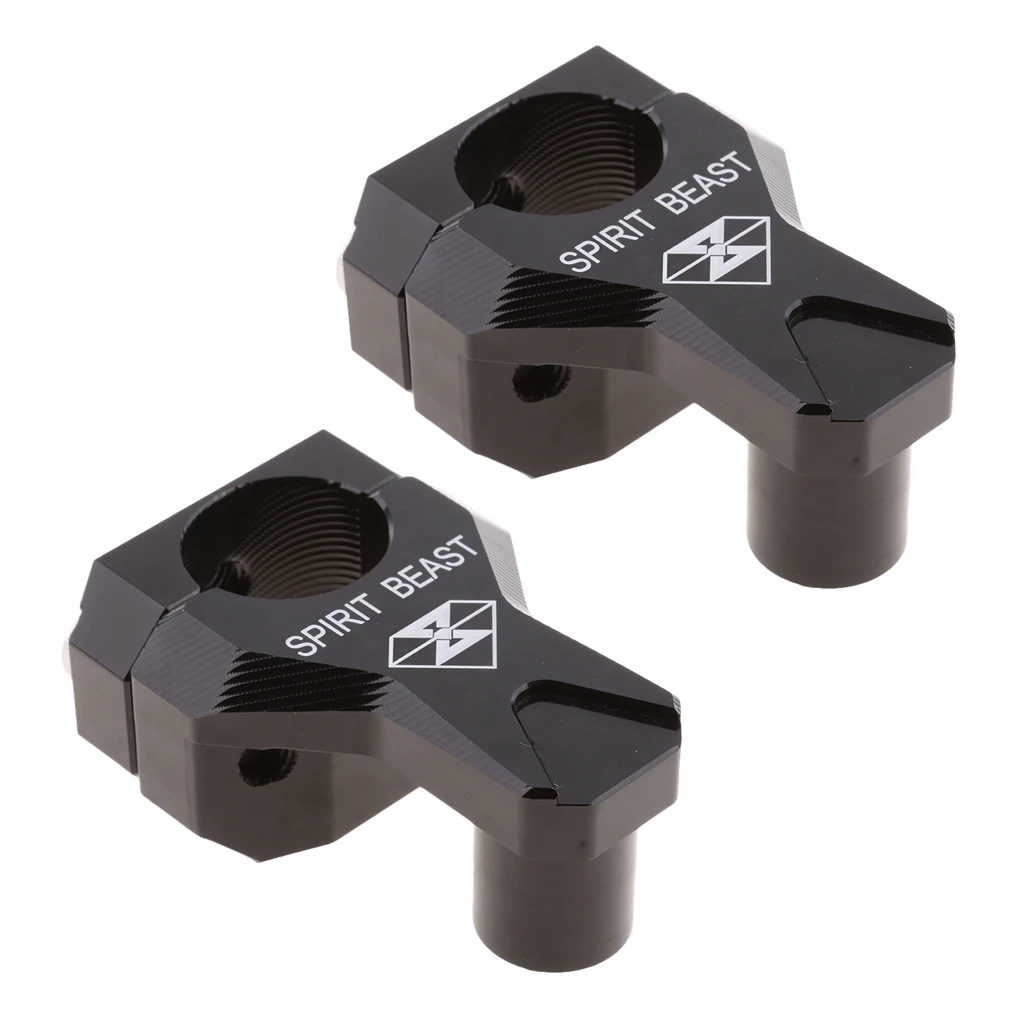 Motorcycle HandleBar Handle Fat Bar Mount Clamps Riser 7/8'' 22mm-28mm