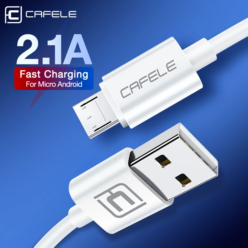 Кабель Cafele Micro Usb для Xiaomi mi 8 9 10 Redmi note 7 pro 2.1A кабель быстрой зарядки Huawei Samsung