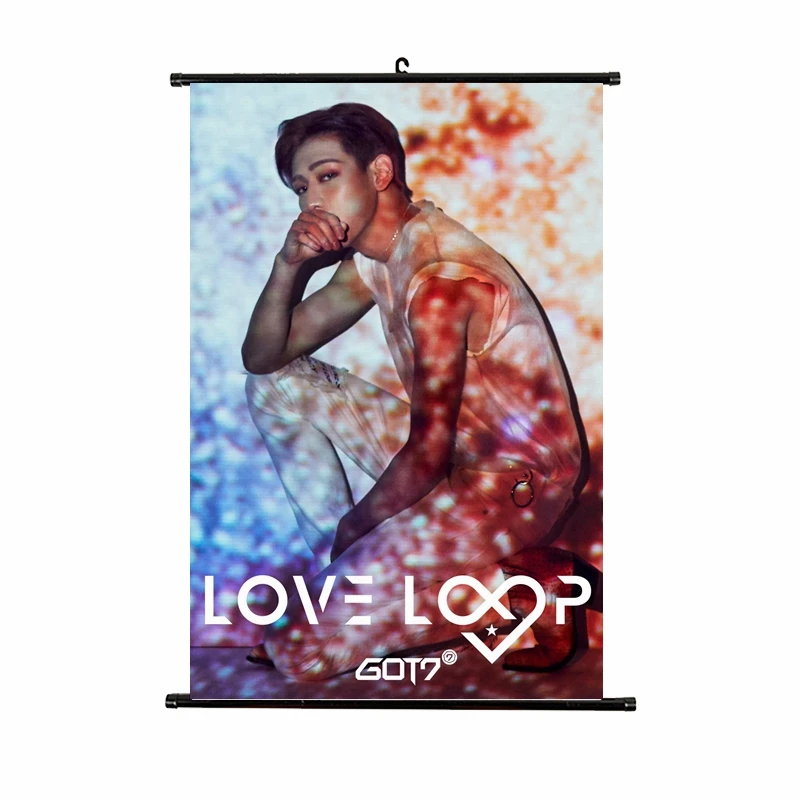 21*30 см Kpop GOT7 висячий плакат любовная петля альбом концертный kpop GOT7 Висячие Фото Ткань Высокое качество Новые поступления