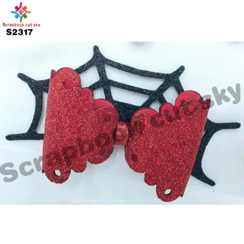 

Spider web bow Scrapbook cut sky & steel wooden dies Compatible with most machines