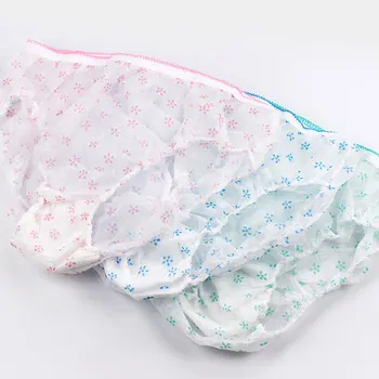 

7pcs/pack Postpartum Underwear Travel Briefs Easy to clean Disposable Panties Non-woven Underpants Practical Pregnant Panties