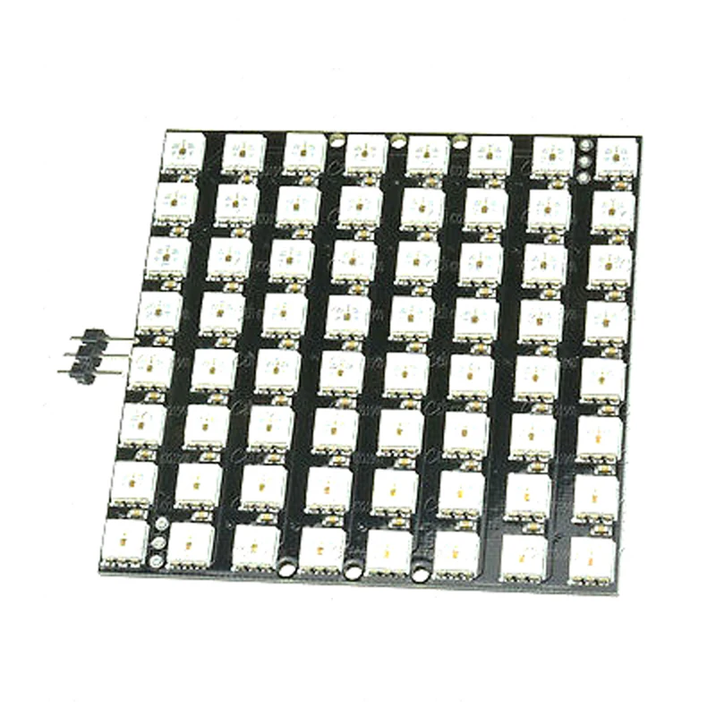 

1PCS WS2812 8x8 64 LED Matrix LED 5050 RGB Full-Color Driver Black Board