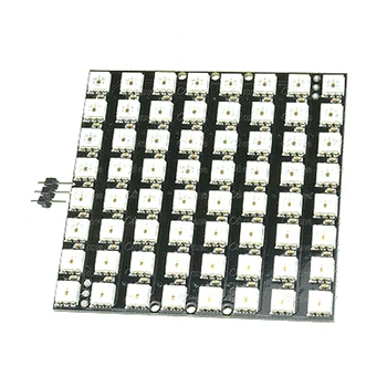 

1PCS WS2812 8x8 64 LED Matrix LED 5050 RGB Full-Color Driver Black Board
