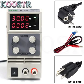 

Mini laboratory Power Supply KPS303DF 30V 3A Single Phase Adjustable SMPS Digital Voltage Regulator 0.1V 0.01A DC Power Supply