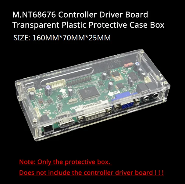 LED/LCD display driver controller board transparent protective case box For our M.NT68676 controller driver card mother board afbeelding