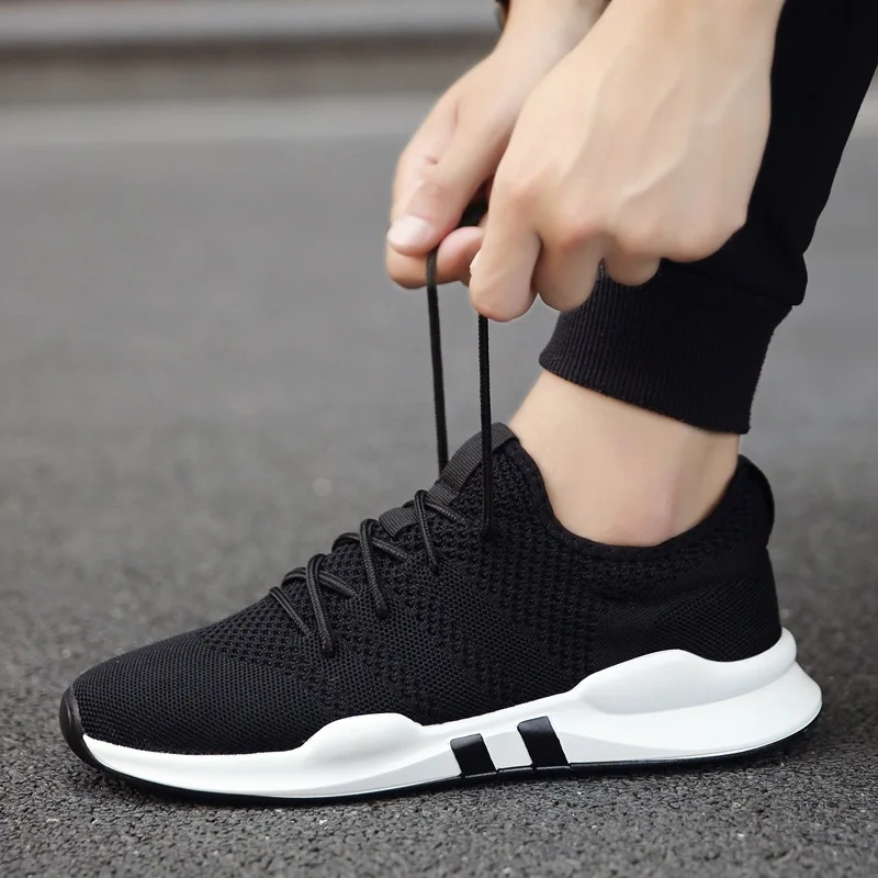 

2019 Summer New Style Fly Woven MEN'S SHOES Casual Korean-style Running Shoes Breathable Wear Athletic Shoes Sneakers Shoes Mesh