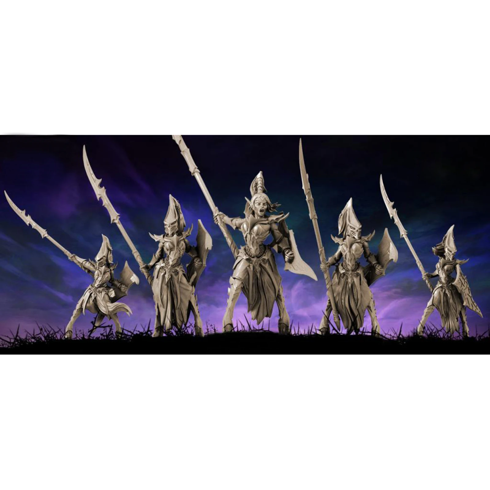 Rageing Heroes Dark Elves (Fantasy) Spear Women |