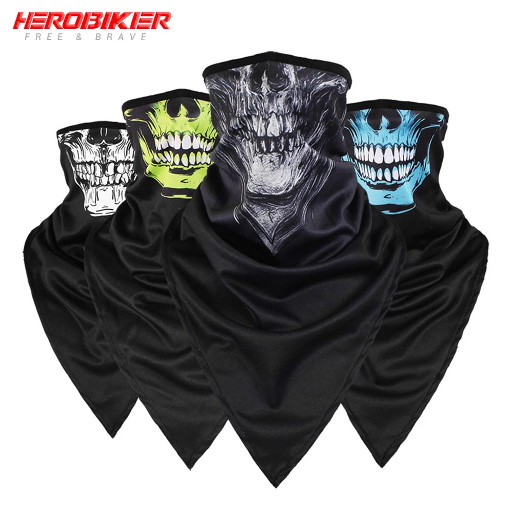 

HEROBIKER New Balaclava Motorcycle Moto Face Shield Breathable Mask Motorcycle Multifunctional Moto Half Mask Quick Drying Motor