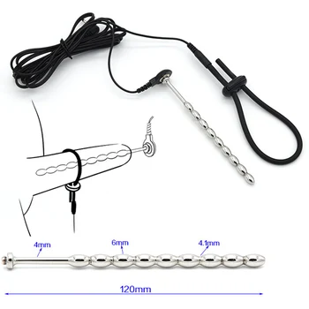 Electric Shock SM Toys Electro Urethral Catheter Stimulate Nipple Clip Pulse Kit Anal Vibrator Adult Sex Toys For Women Men 6