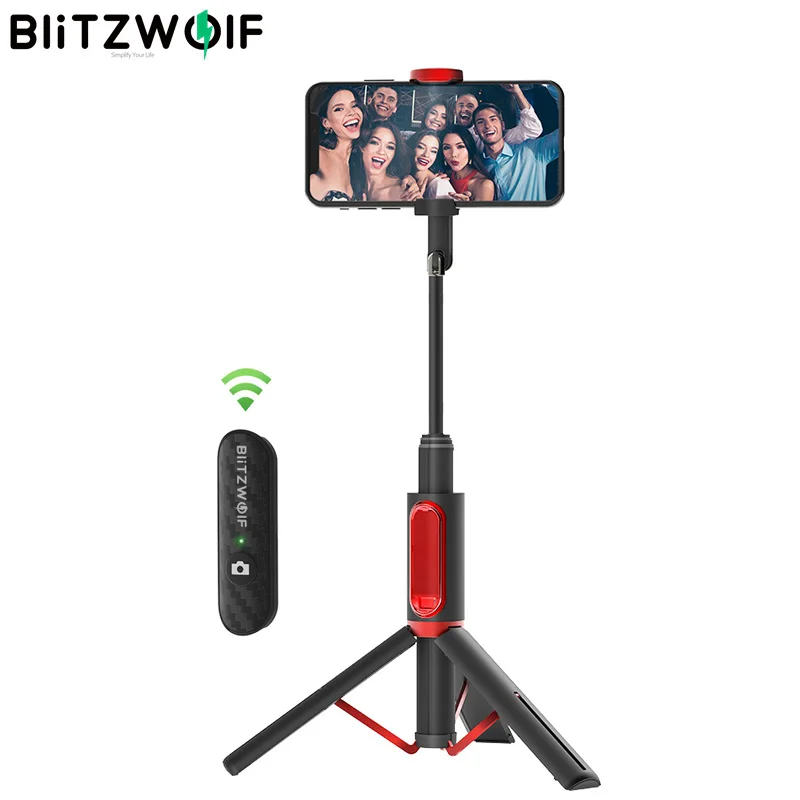 BlitzWolf All In One беспроводной штатив Selfie Stick Держатель телефона Bluetooth-совместимый