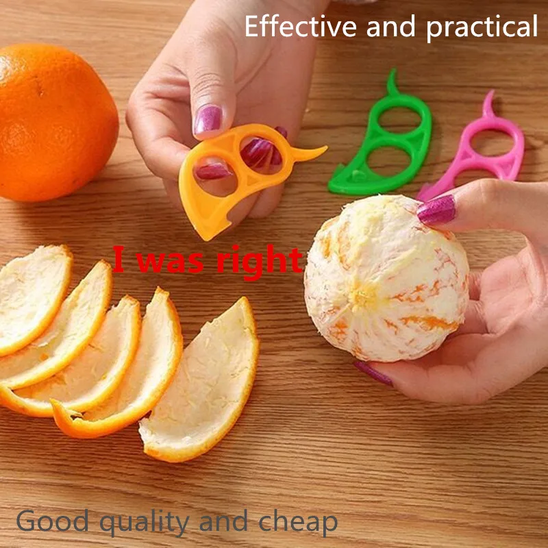 5/10PC Creative Orange Peelers Zesters Lemon Slicer Fruit Stripper Easy Opener Citrus Knife Kitchen Tools Gadgets (Random Color)