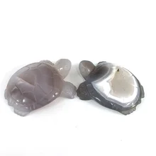 Натуральный агат Geode целебный кристалл черепаха приятный гладкий внешний вид для подарков и домашнего украшения MY
