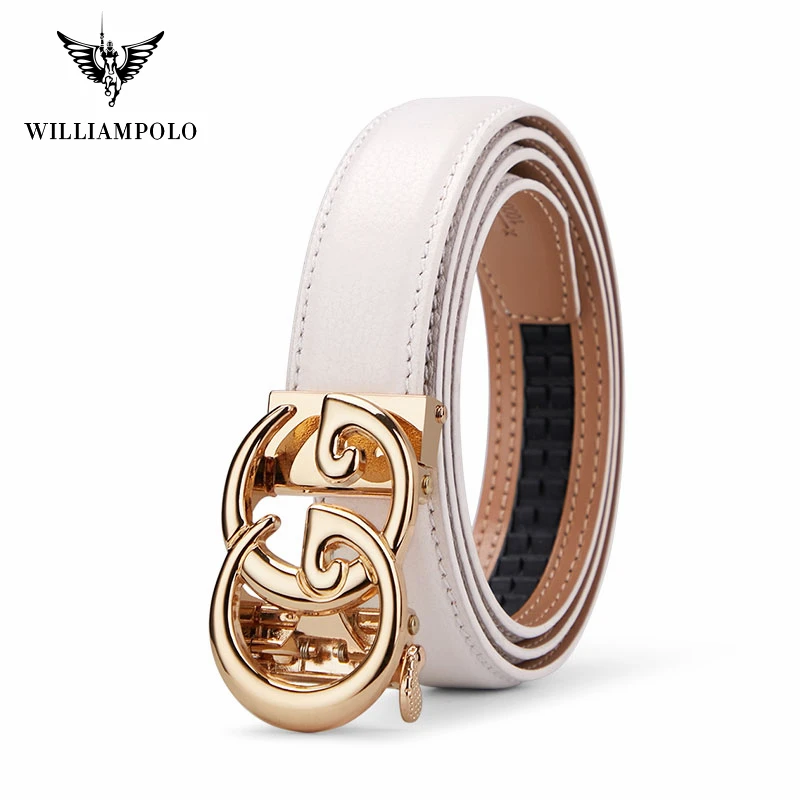 Женские дизайнерские ремни из натуральной кожи Williampolo GG винтажные повседневные