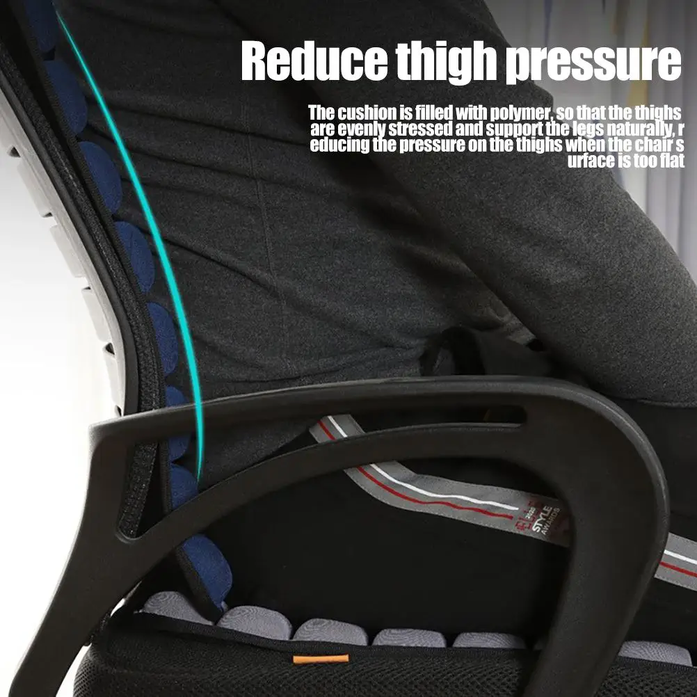 3D Air Cushion for Office Chair Car Seat Air Seat Cushion Back Cushion for Relieving Back Sciatica Tailbone Pain Seat Pad 3