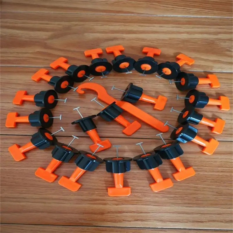 

50PCS Tile Leveling System Kit 1.6mm Gap Reuse Wall Floor Clip Leveler Ceramic3-15mm Thickness Construction Tools For Tile