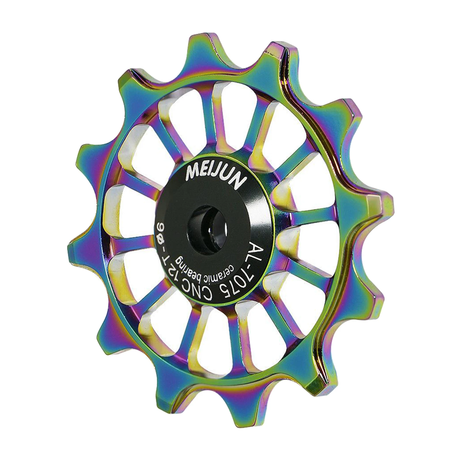 Polea De desviador trasero para bicicleta de montaña, polea de aleación de aluminio 12T, guía de rodamiento de cerámica, Jockey de rueda pieza de repuesto, arcoíris| | AliExpress