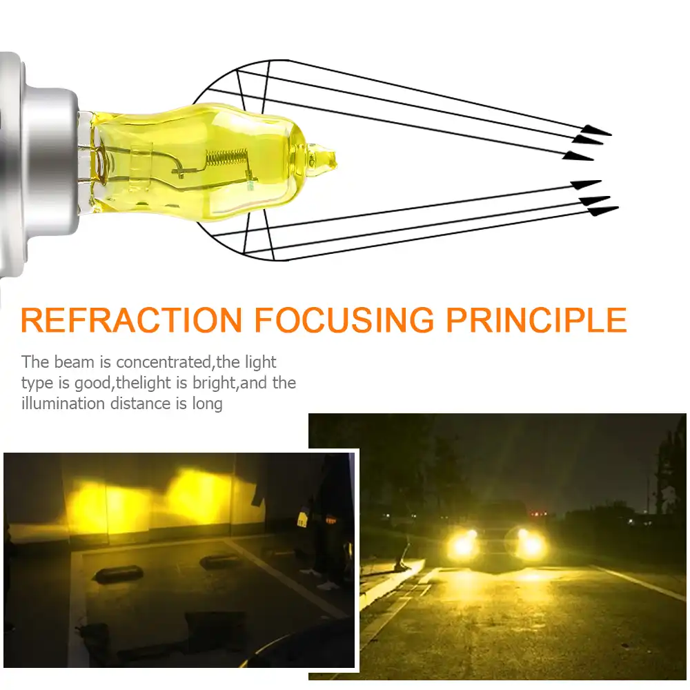 2 個イエローハロゲン電球 H1 H3 H4 H7 H9 H11 9005 9006 自動ハロゲンランプフォグランプ 100 ワット 12 V 2800 6000k 車のヘッドライトランプ 車のヘッドライト電球 ハロゲン Aliexpress