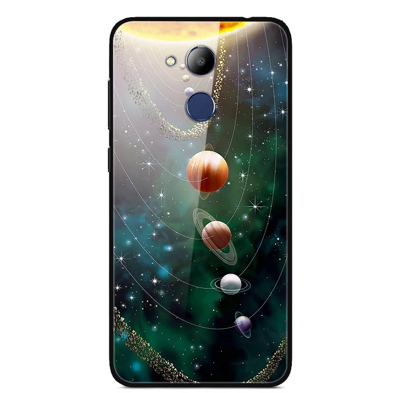3 Для huawei Honor 6C Pro Чехол 5,2 ''силиконовый бампер стекло жесткая задняя крышка для huawei Honor6C Pro Coque 6CPro 6 c pro Чехол для телефона s - Цвет: 3