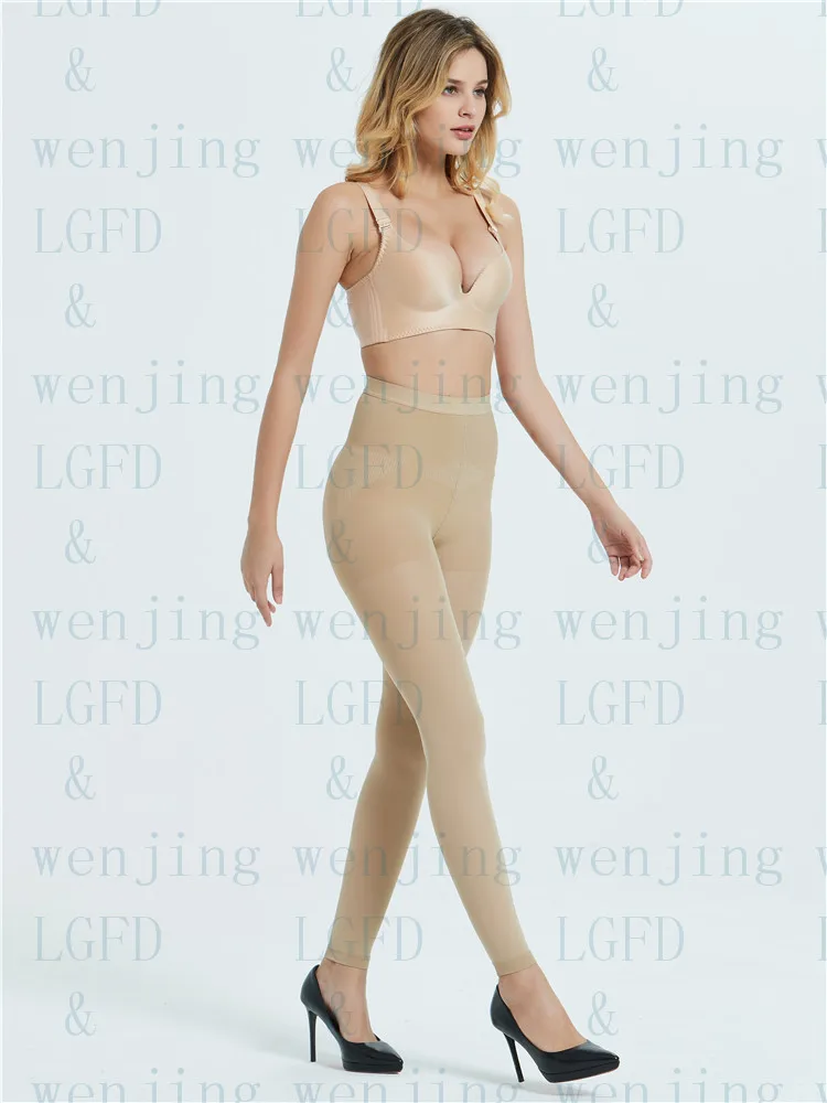 LGFDT201 professional design women slimming compression Pantyhose Gradient Real heel compressure tights