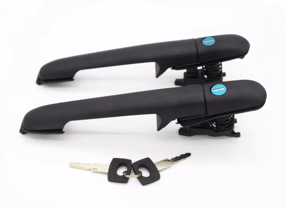 9017600459 W/K TWO PCS DOOR HANDLE WITH 2 SAME KEYS FOR MERCEDES