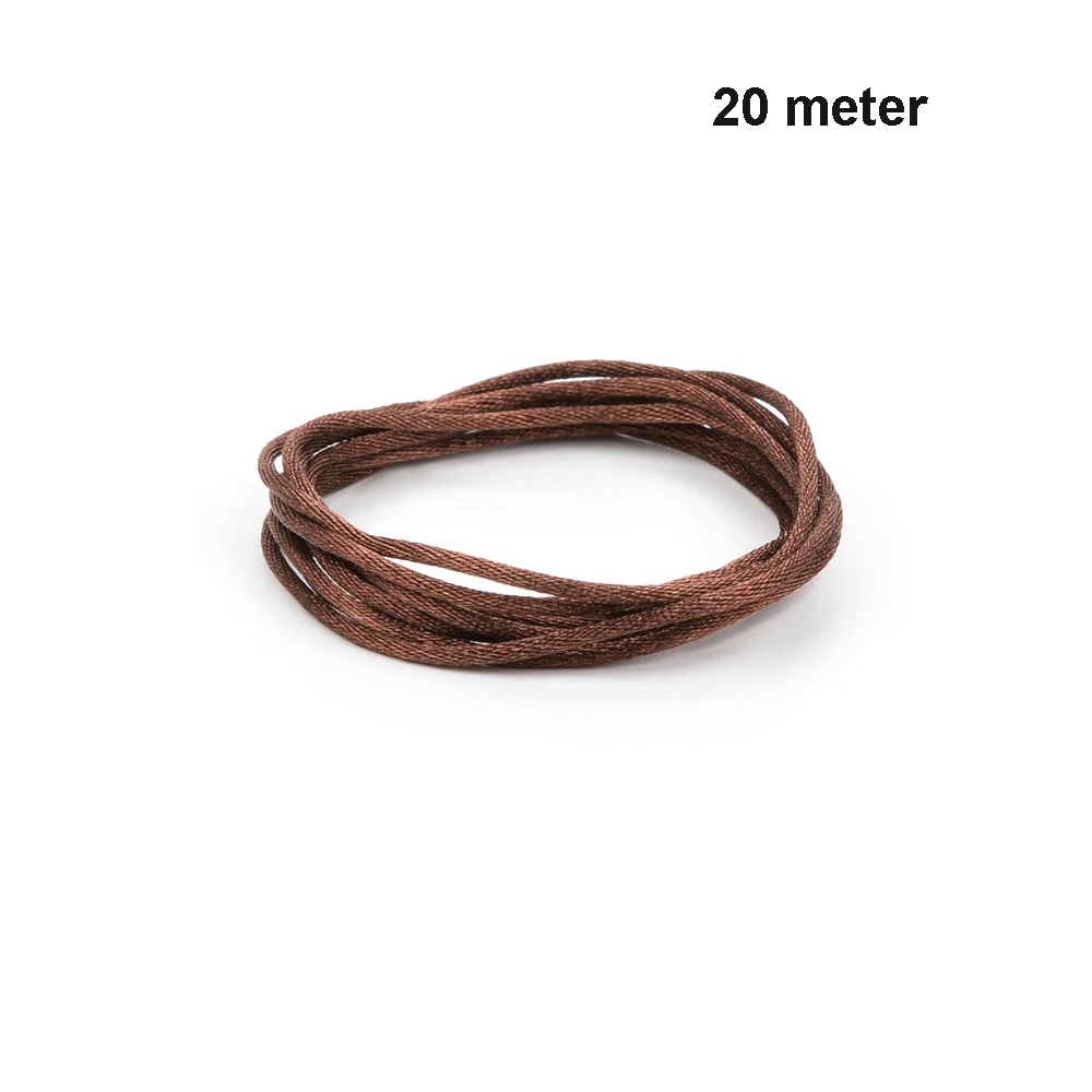 Chocolate LOFCA 20 м нейлоновый шнур для Прорезыватель для зубов изготовление ожерелий с подвесками алтасные шнуры детский успокоитель цепи аксессуар строка детский грызунок "сделай сам" - Цвет: Chocolate