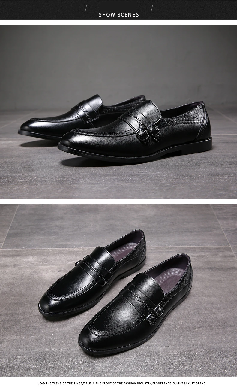 Misalwa/Модная ведущая Мужская обувь с перфорацией типа «броги»; элегантные модельные туфли с пряжкой на ремешке; свадебные туфли для жениха; обувь для джентльмена
