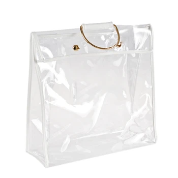 

Fashion Clear Dust-Proof Bag Case Organizer Woman Transparent Handbag Protector Holder for Travel Beach