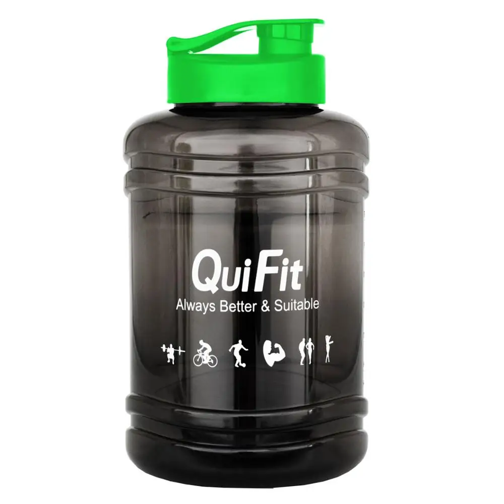 Clear w Green Lid BuildLife бутылки для воды протеиновая Порошковая кружка 2.5L портативный для улицы спортивный тренажерный зал для обучения фитнесу Кемпинг бег тренировки чашки - Цвет: Clear w Green Lid