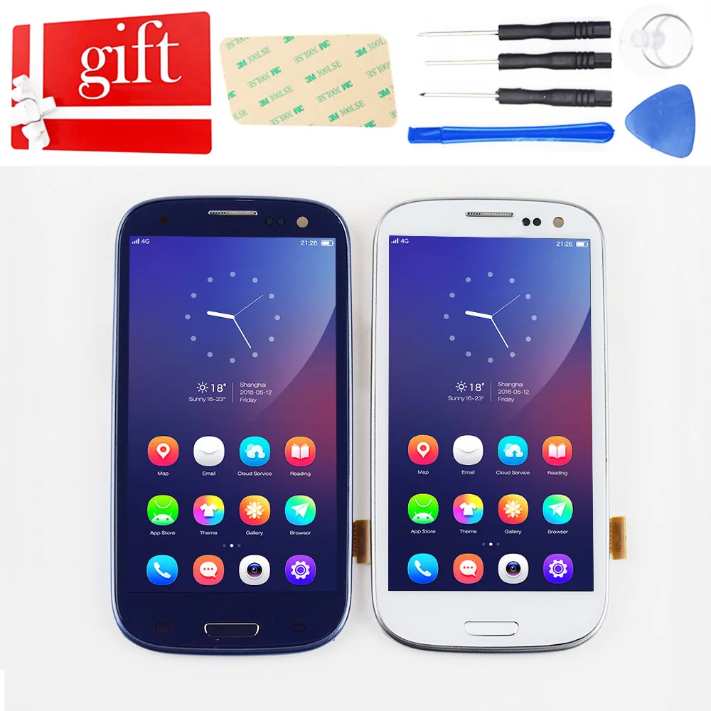 Для Samsung Galaxy S III S3 LCD i9300 i9301 дисплей i9305 i535 i747 9300i ЖК экран + кодирующий