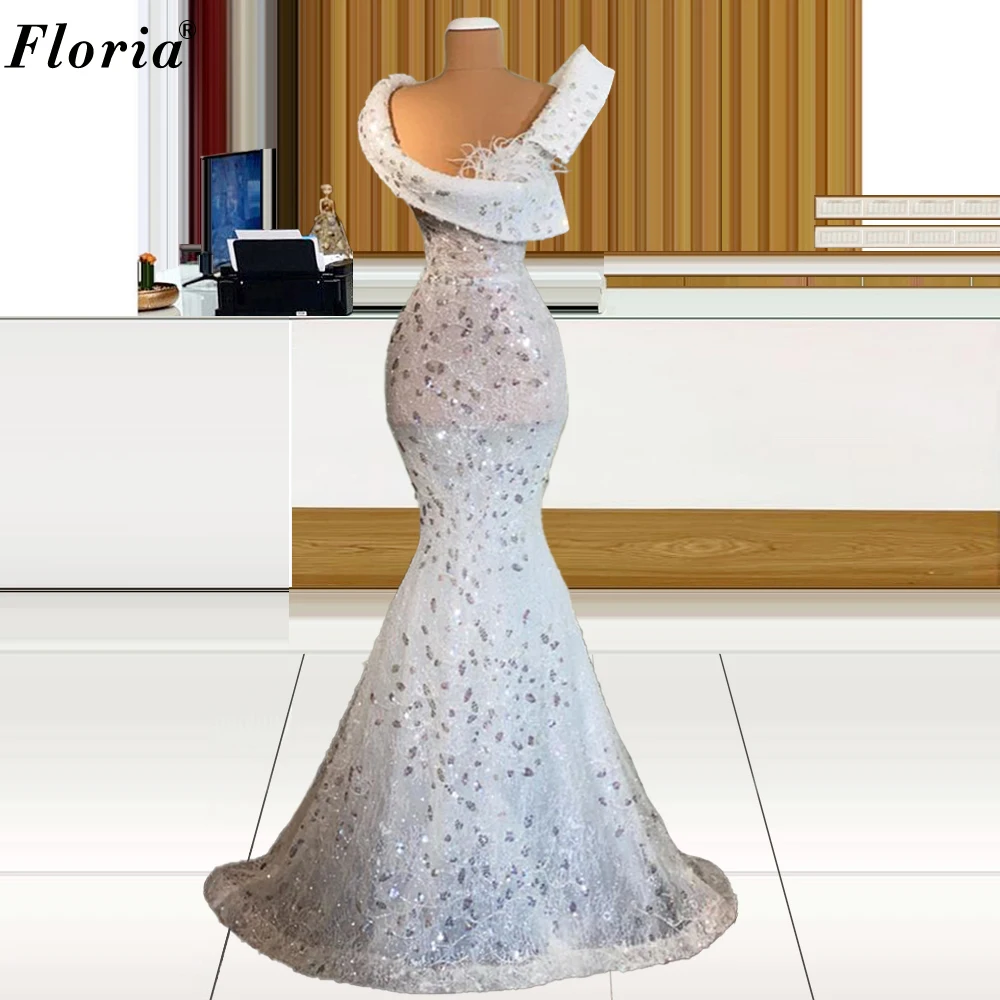 2 Designs Special Sequins Evening Dresses Long Mermaid Elegant Muslim Gowns For Women Pageant Robe De Soiree | Свадьбы и торжества