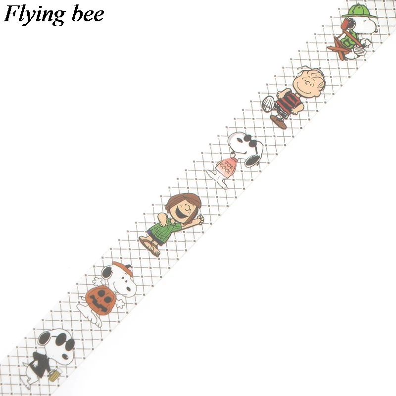 Flyingbee 4pcs/set Cartoon Anime creative tape dog Adhesive Tape Bob's Burgers Paper Washi Tape Care bears tapes set gifts X0634