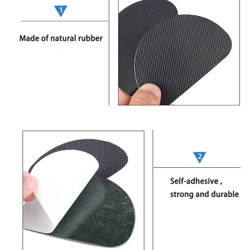 Shoe Repair Stickers Shoe Repair Patch Shoe Repair Patches Shoe Stickers Shoe Anti Slip Stickers Self-Adhesive Non-Skid Shoe Sole Pads High Heels Grips Cushion Pad Anti-Slip Odorless Rubber Sticker Protector for Shoes Bottom