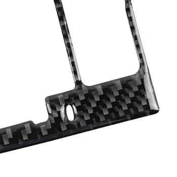 

For Porsche Macan 15-18 Navigation Panel Cover Black Decoration 1pc Carbon Fiber