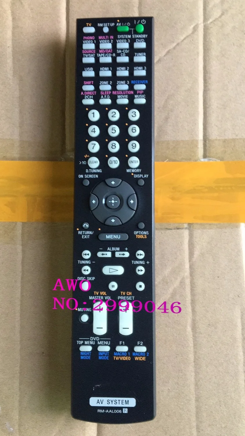 Замена подходит для-SONY RM-AAL006 STR-DA3200 STR-DA3200ES STR-DG1000 приемник дистанционного