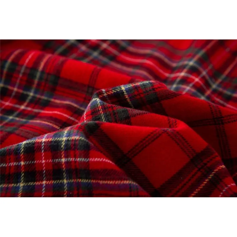 Spring Autumn Men Casual Pajama Sets 100% Cotton Sleepwear Suit Couples Matching Long Sleeve pajama sets