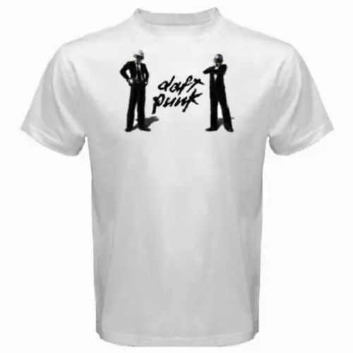 Daft Punk музыка футболка Распродажа 100% хлопковая Футболка топы футболки | Мужская