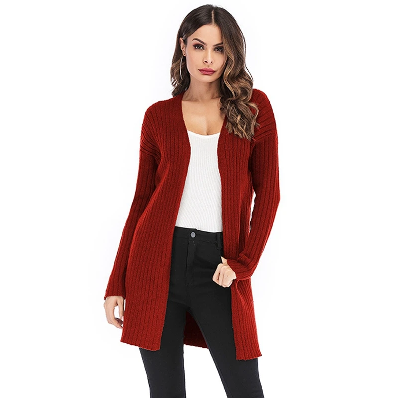 

Women elegant Long Cardigan Autumn Winter warm soft Sweater Jacket Knitted Loose Coat Casual oversized sweater christmas sweater