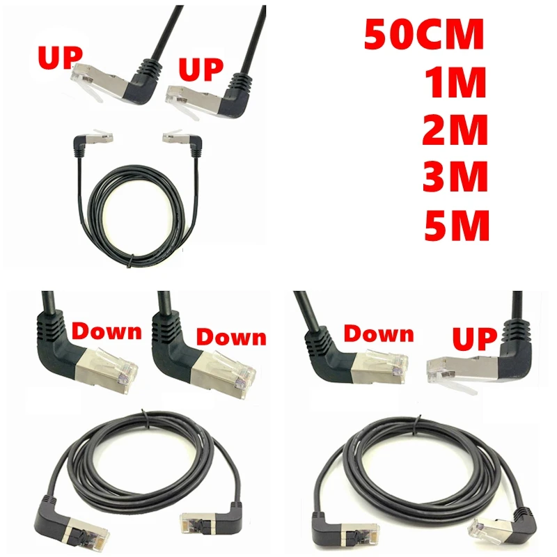 Высококачественный RJ45 Вниз Вверх Угловой Штекер вниз/вверх угловой штекер 90