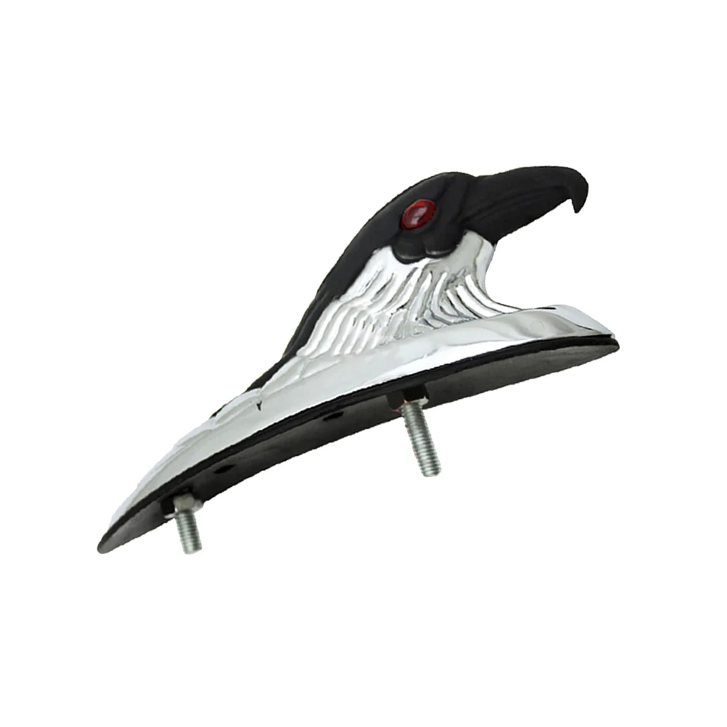 Chrome Black Eagle Head Ornament Statue Motorcycle Bike Front Fender Mudguard for ATV Dirt Bike Frames & Fittings Car Bonnet