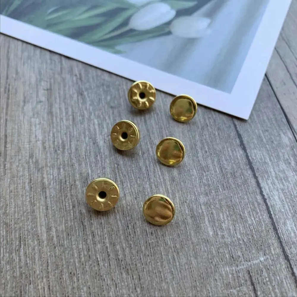 3Sets 6/8mm Mini Metal Button DIY Doll Clothes Craft Buckle Miniature Invisible Snap for 1/6 Doll Clothing Sewing Accessories