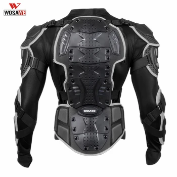 WOSAWE Motorcycle Full body Armor Protection Jackets Motocross Racing Clothing Suit Moto Riding Protectors Turtle Jackets tanie i dobre opinie CN (pochodzenie) Klatki piersiowej Ochrony