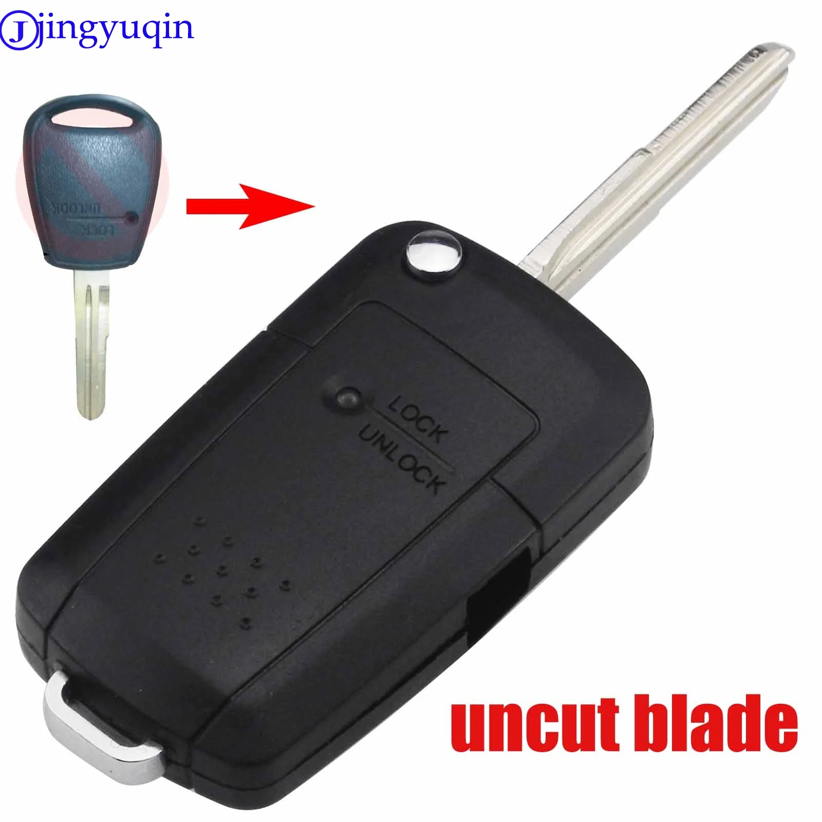 Jingyuqin 1 кнопки для Hyundai h1 Getz Accent Kia Rio Picanto Carens модифицированный раскладной чехол