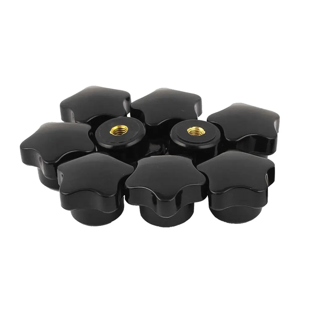 

Hot New M6 Female Thread 32mm Star Shaped Head Clamping Nuts Knob 10 Pcs