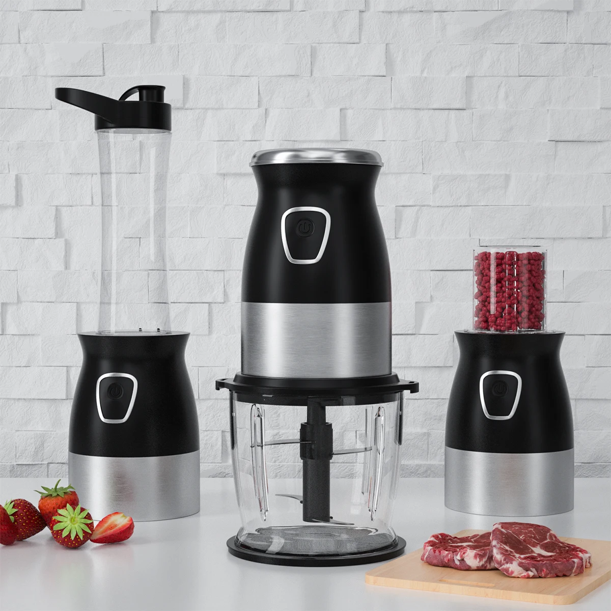 High Speed Multi Function 500W Food Processor Meat Grinder Portable  Personal Mini Blender Mixer Juicer Dry Grinder 800ml Chopper - AliExpress