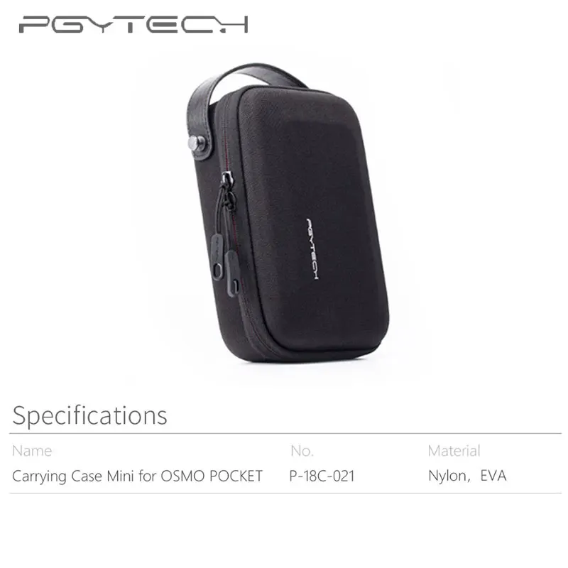 Чехол PGYTECH Carring мини сумка для хранения DJI OSMO Pocket Gimbal/ Action/Gopro Hero7 6 5 4 аксессуары