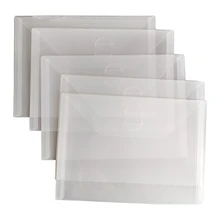 

H05B 5Pcs/Pack Stamp Storage Envelopes Dies Storage Pocket Clear Plastic Folder Bags