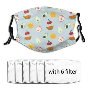

Fruits Mix-pattern Washable Reusable Anti Dust With Filter PM2.5 Mouth Face Mask Washable Anti Pollution Dust
