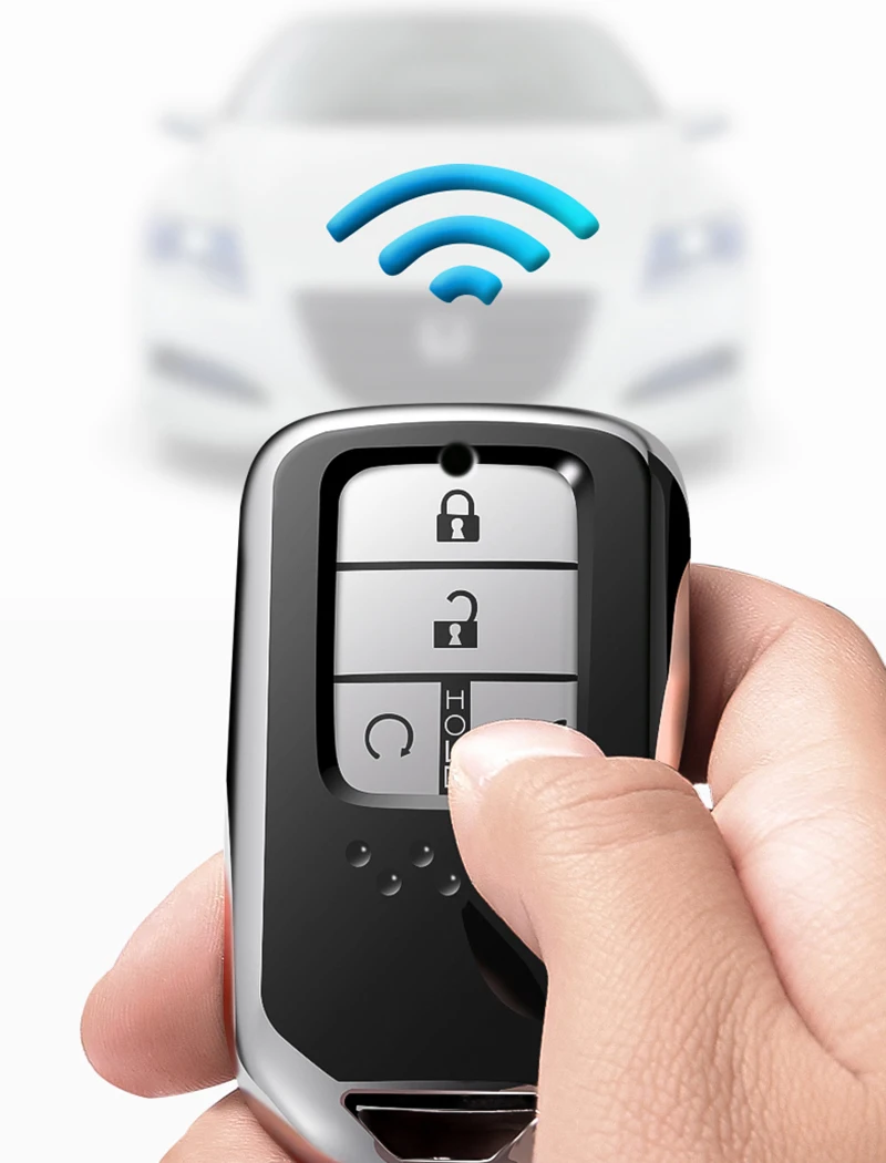 Borsa di copertura della cassa chiave dell'automobile del TPU del cromo di alta qualità adatta per Honda tutti i modelli chiave Shell Protector portachiavi accessori Auto - H293261580bd746eeb87f0dc66803c6012