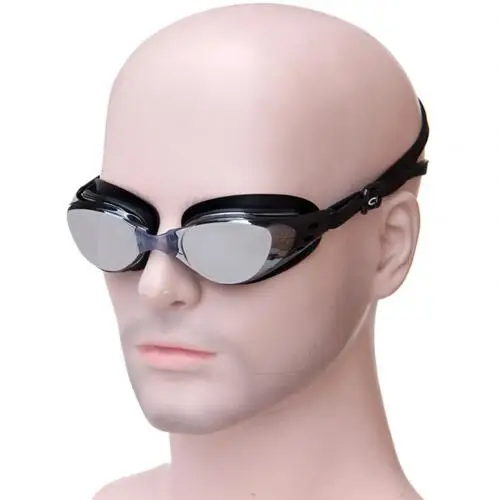 Черный Гальванические УФ водонепроницаемые противотуманные очки Gafas очки для дайвинга регулируемые плавательные очки для женщин и мужчин - Цвет: Черный